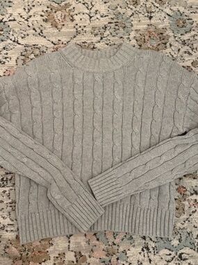 Gap Grey Cable Knit Sweater | XS
